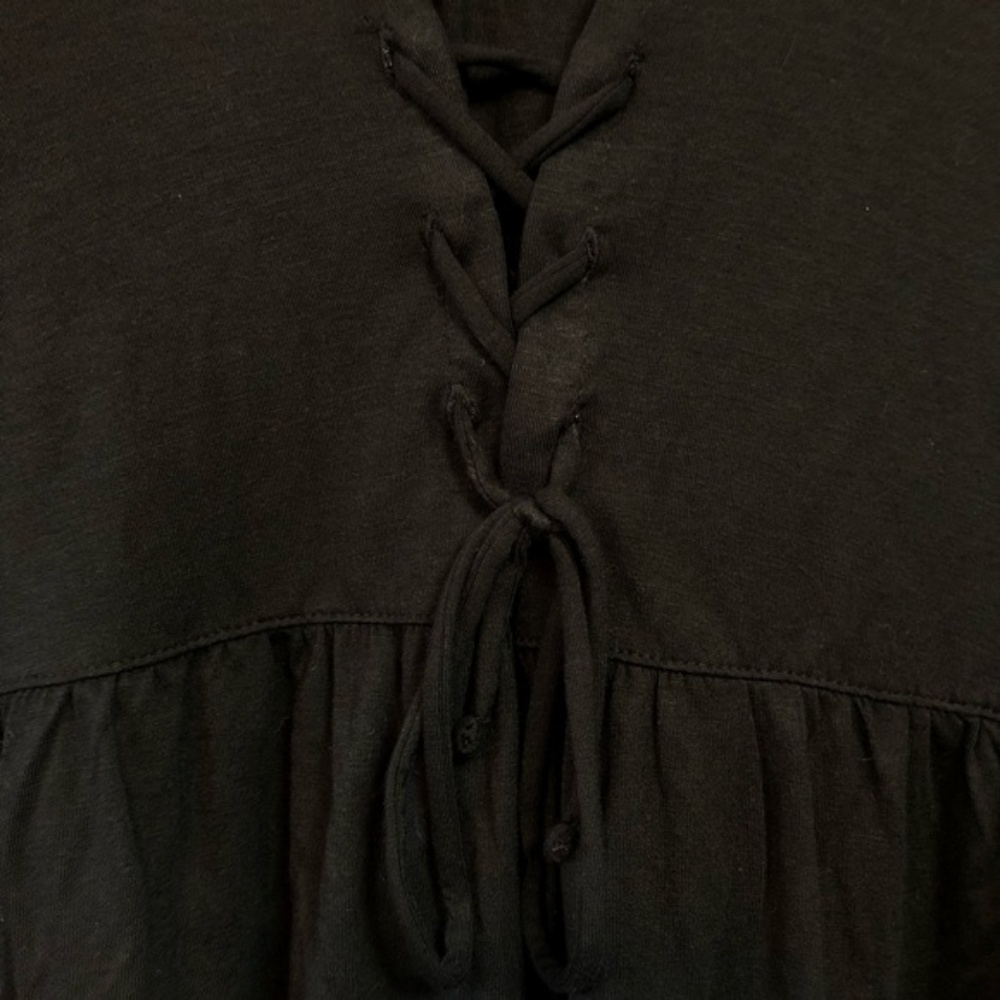 NWT Mossimo Criss Cross tie Black Top Size XS - Picture 2 of 5